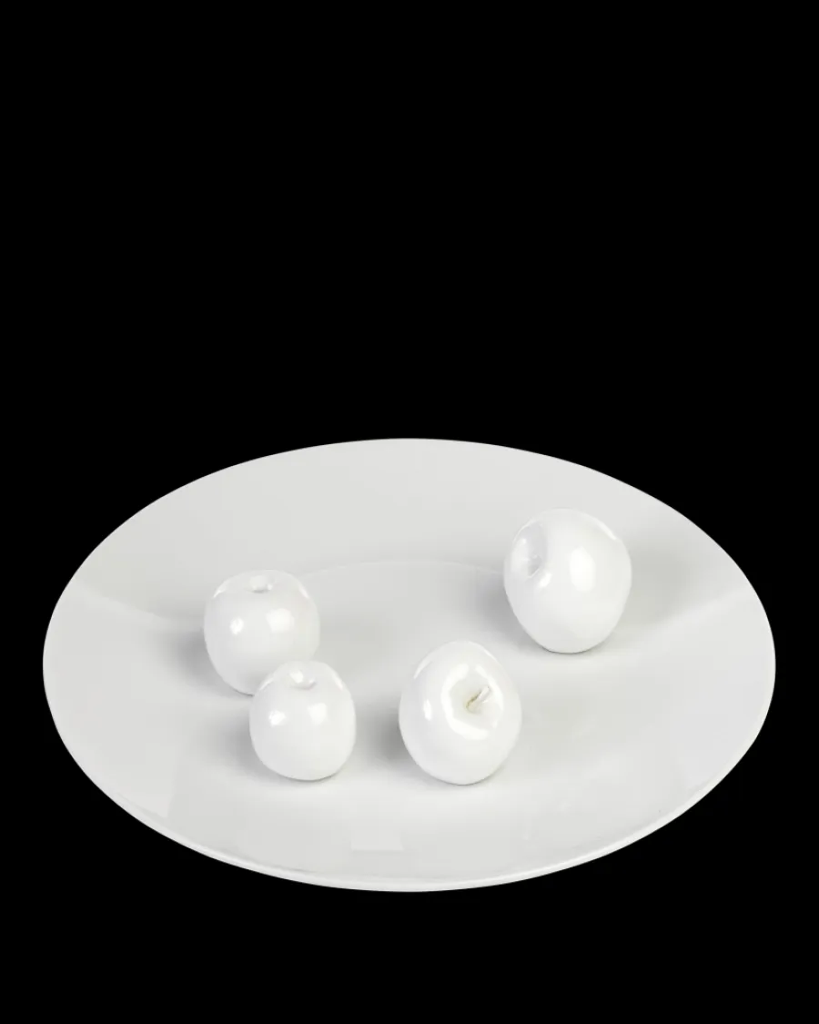 Outlet Polspotten Apples Plate white