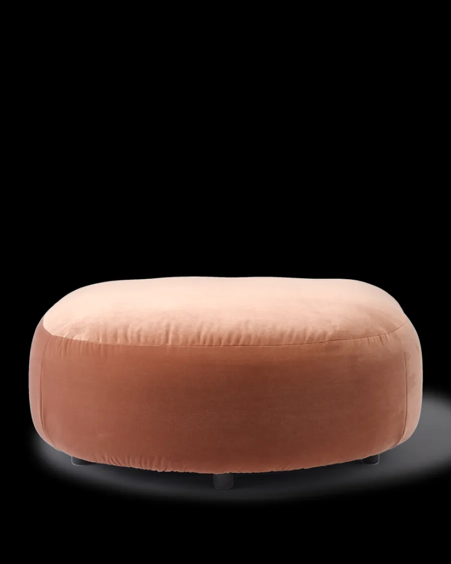 Sale Polspotten A-Round-U Sofa Hocker Right Velvet darkbrown