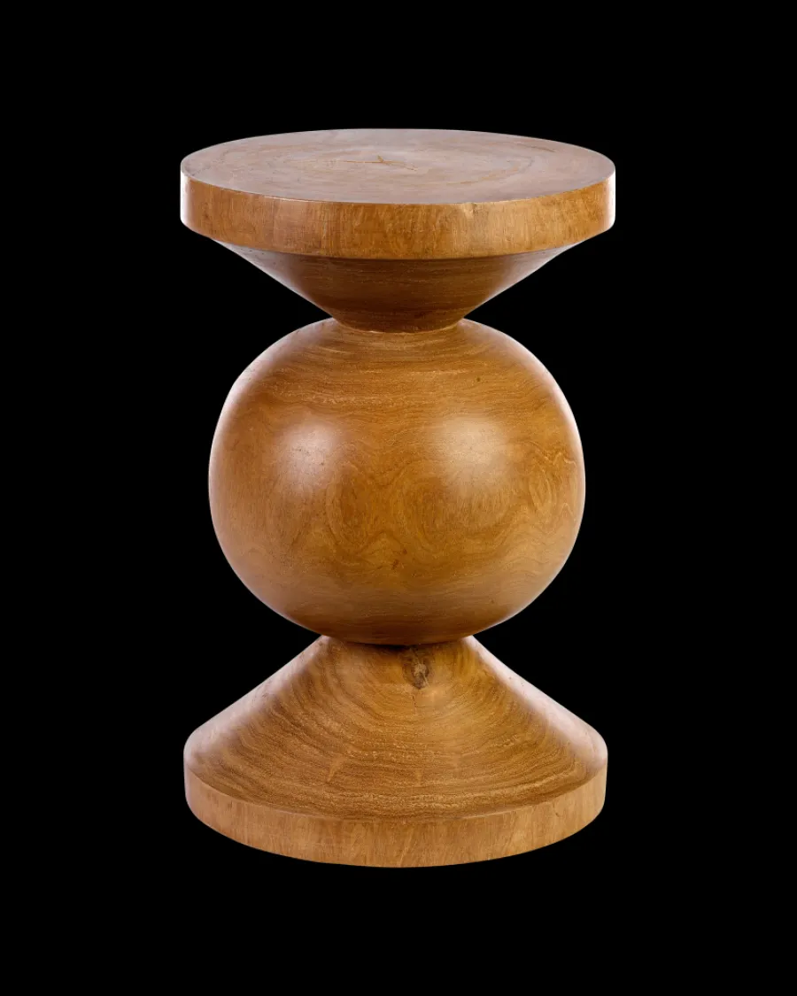 Online Polspotten Ball Stool cognac