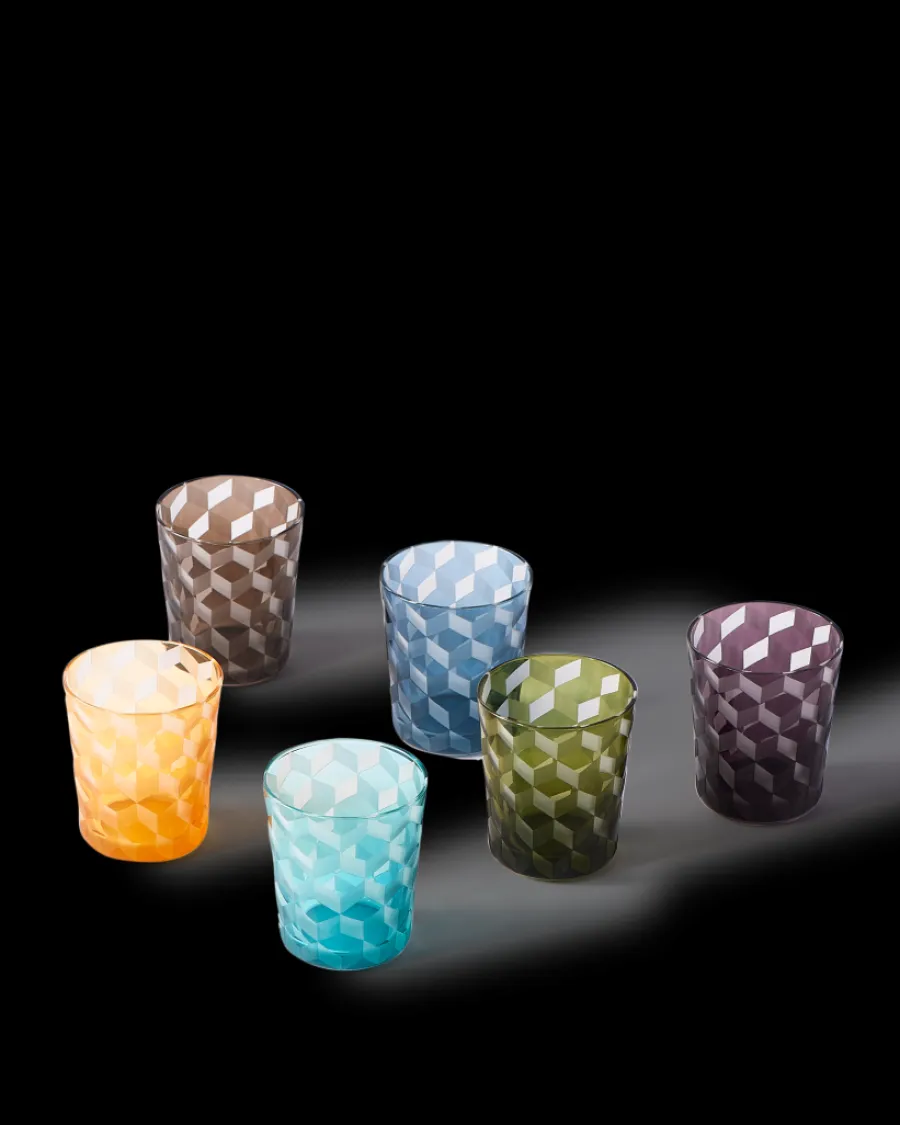 Clearance Polspotten Blocks Tumblers multi-colour