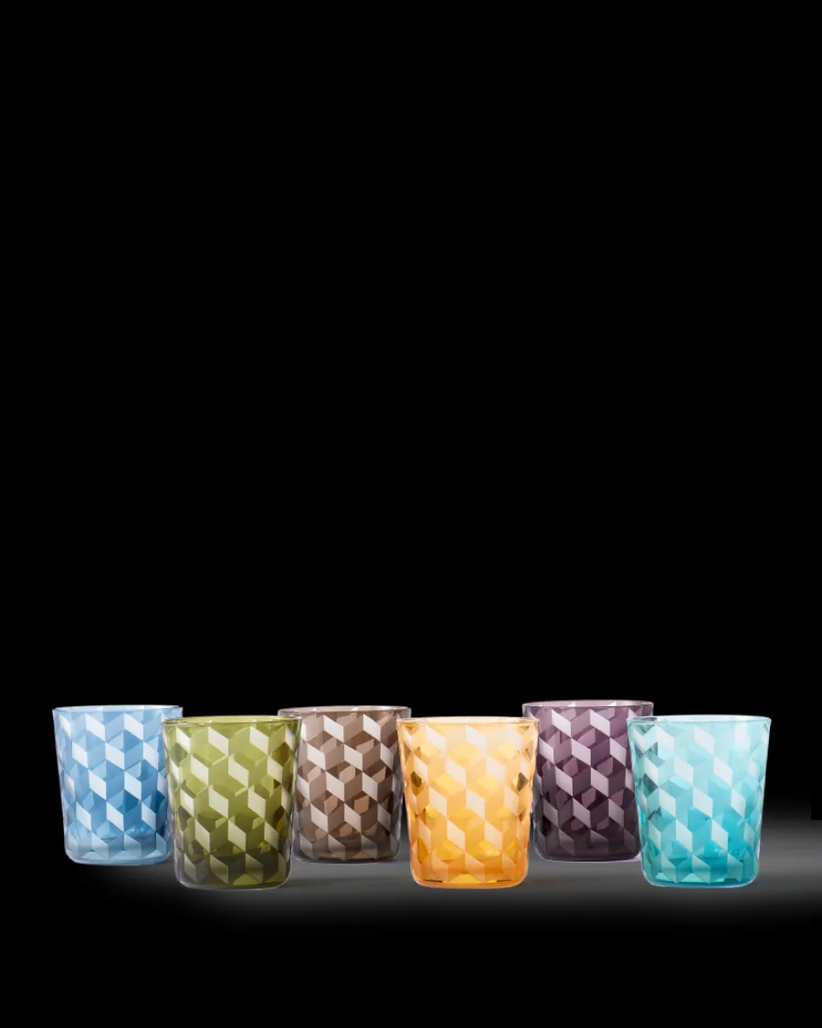 Clearance Polspotten Blocks Tumblers multi-colour