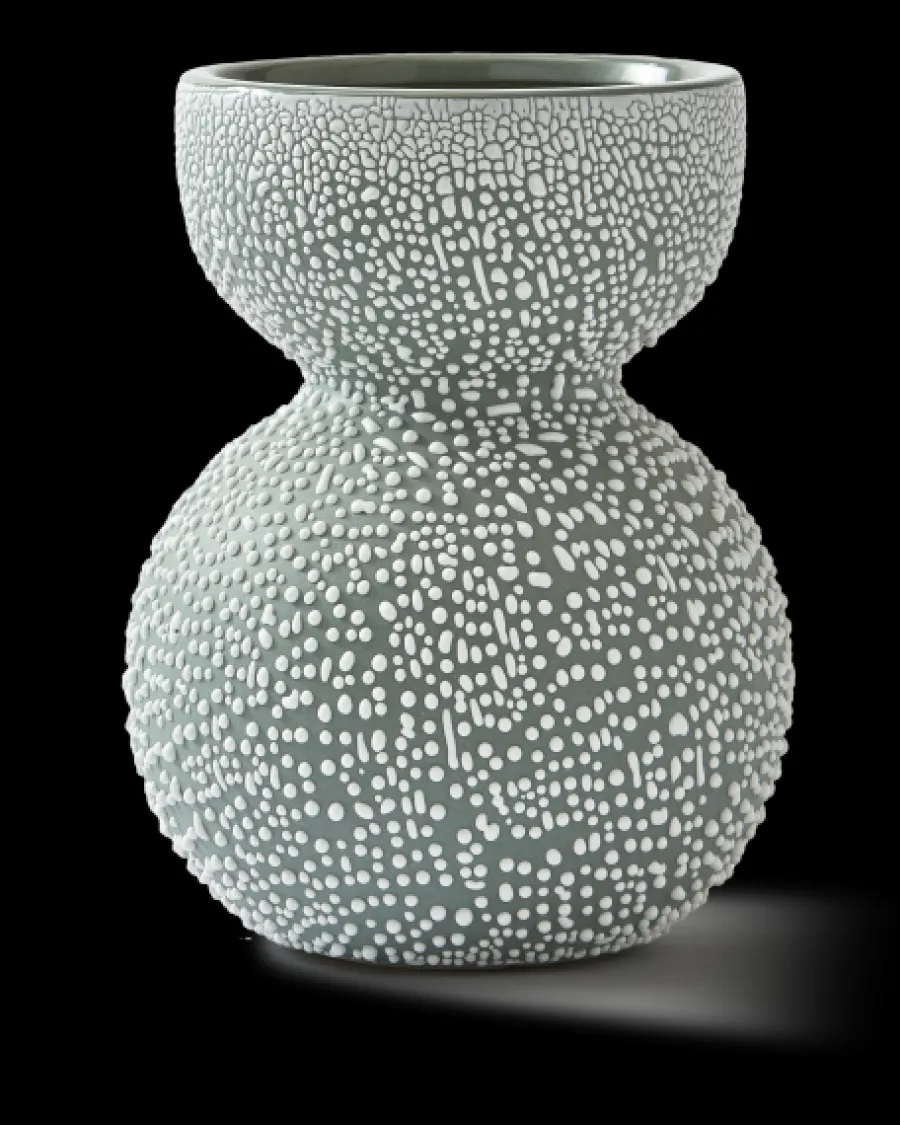 New Polspotten Boolb Dots Vase - S darkgreen