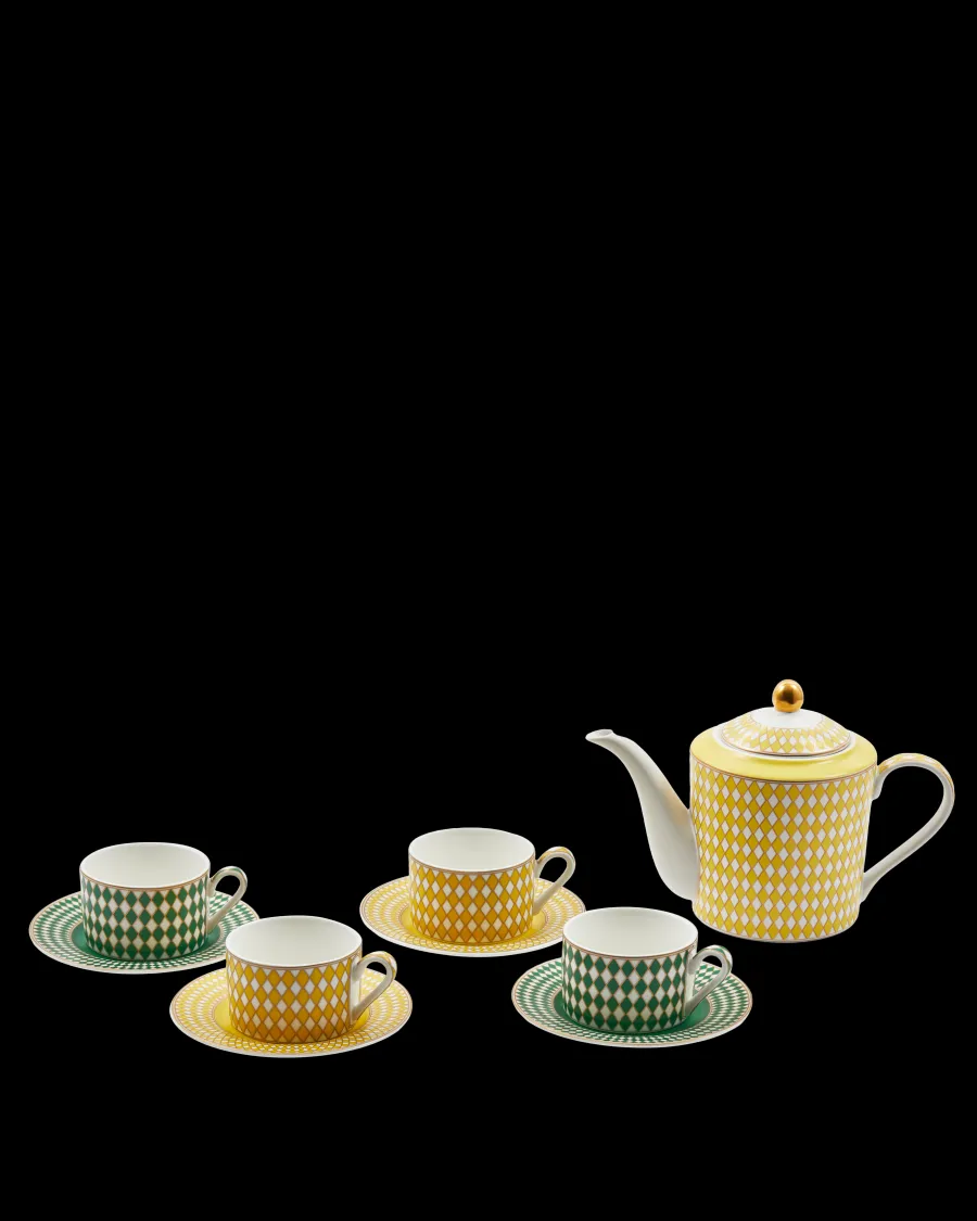 Cheap Polspotten Chess Duo Teapot + Teacups