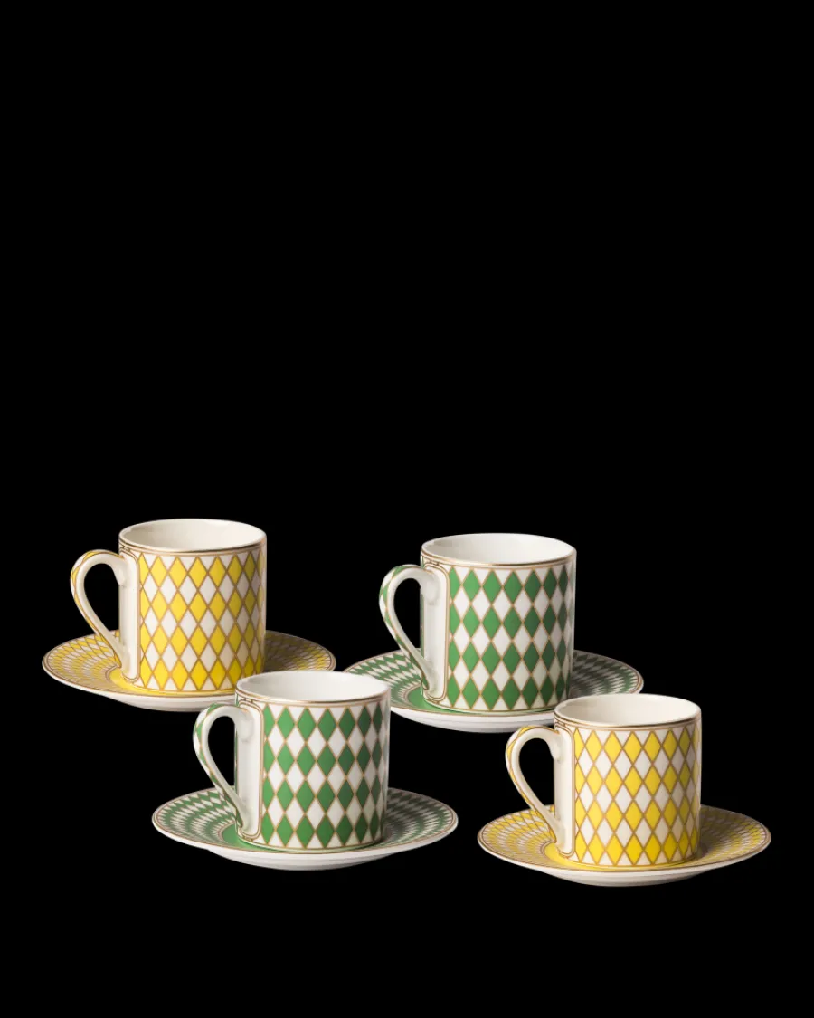 Hot Polspotten Chess Espresso Cups multi-colour