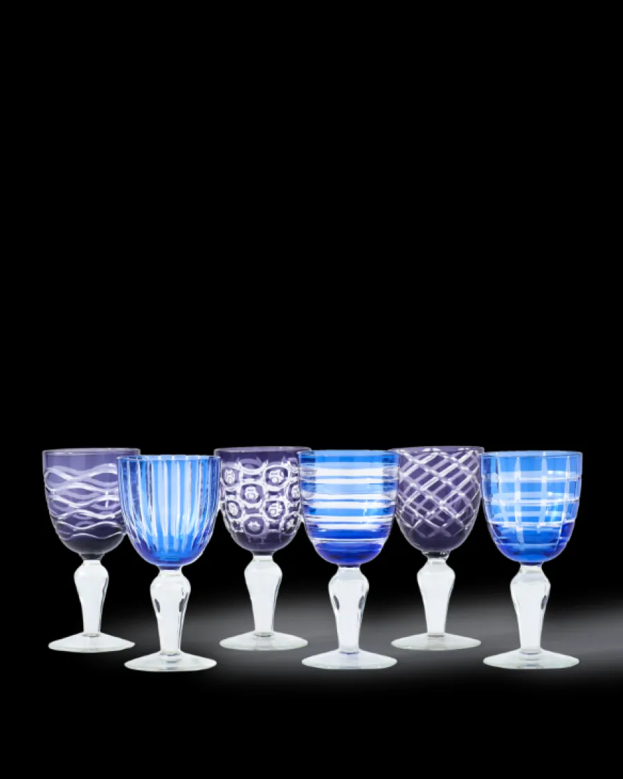 Fashion Polspotten Cobalt Mix Wine Glasses multi-colour