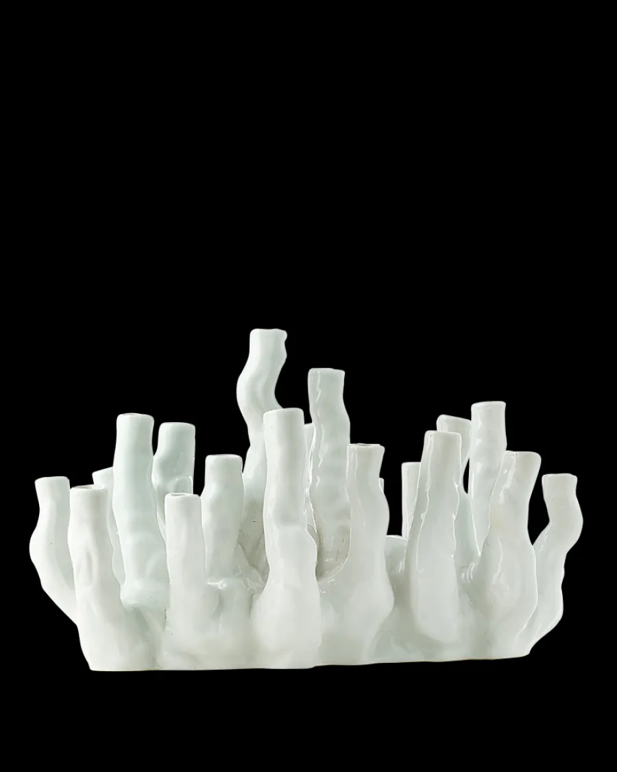 New Polspotten Coral Reef Vase white