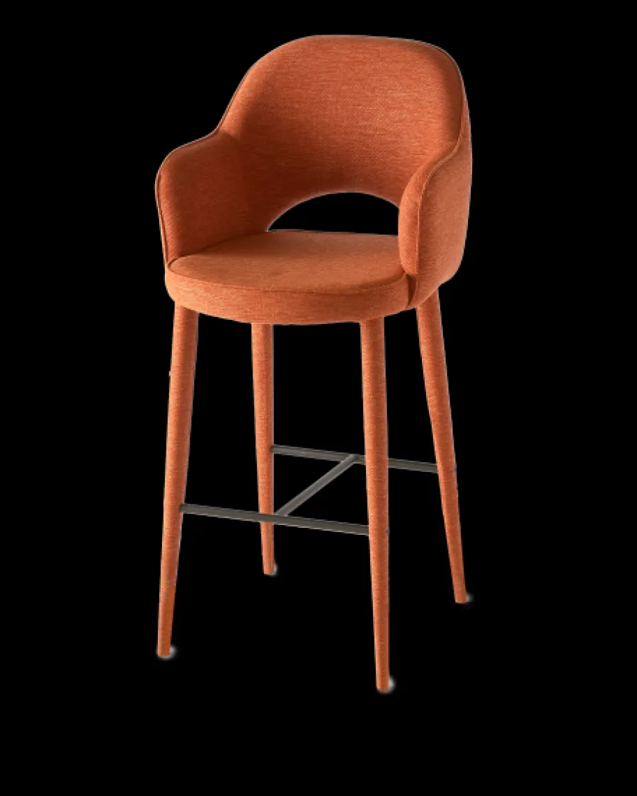 Online Polspotten Cosy Barstool Berry orange