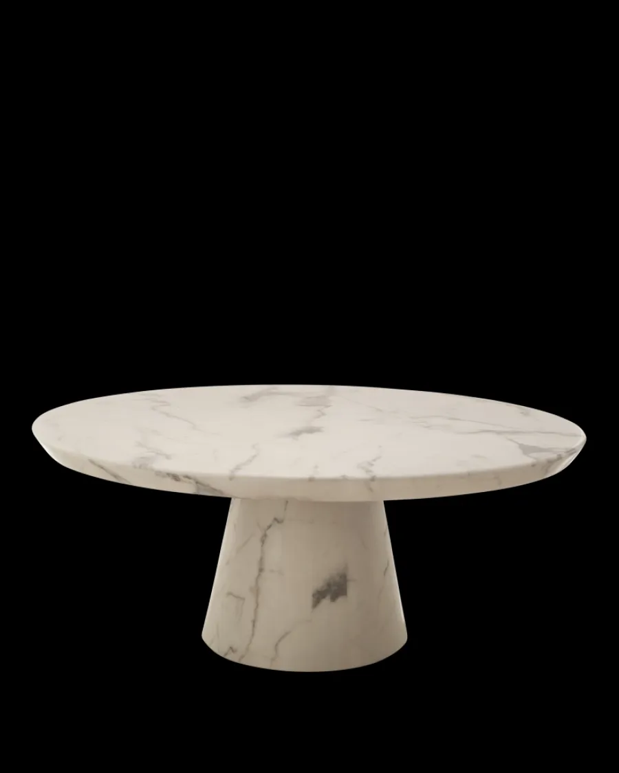 Sale Polspotten Disc Marble Look Coffee Table black