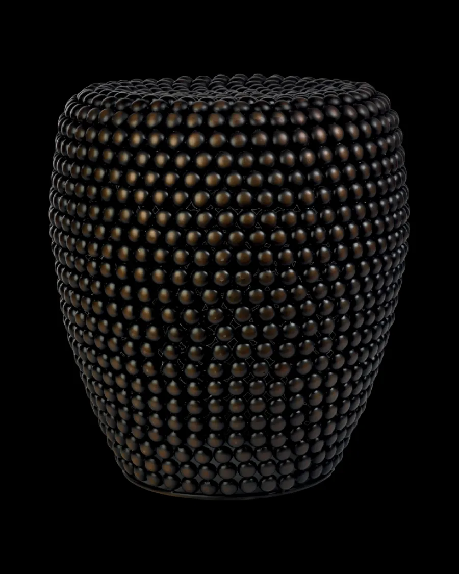 New Polspotten Dot Stool darkgreen