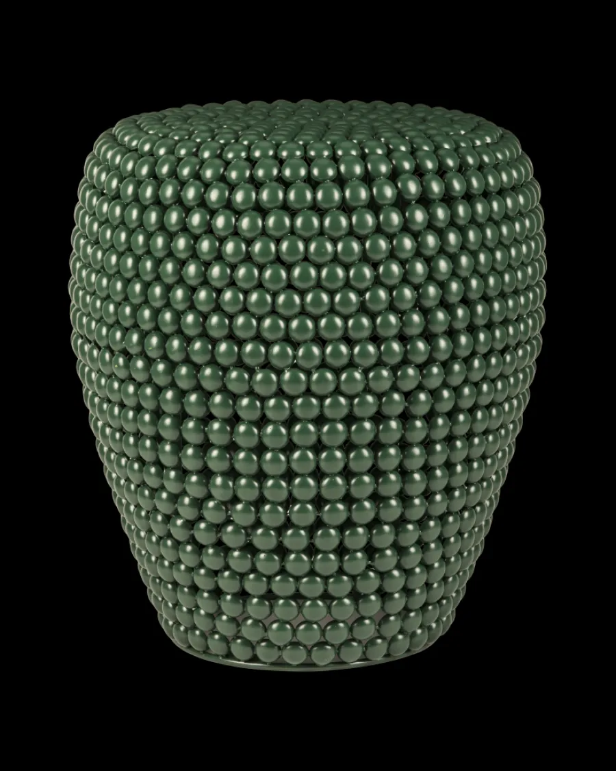 Shop Polspotten Dot Stool darkgreen