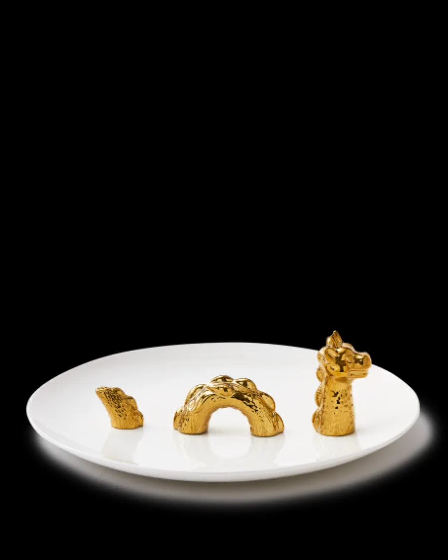 Fashion Polspotten Dragon Plate gold