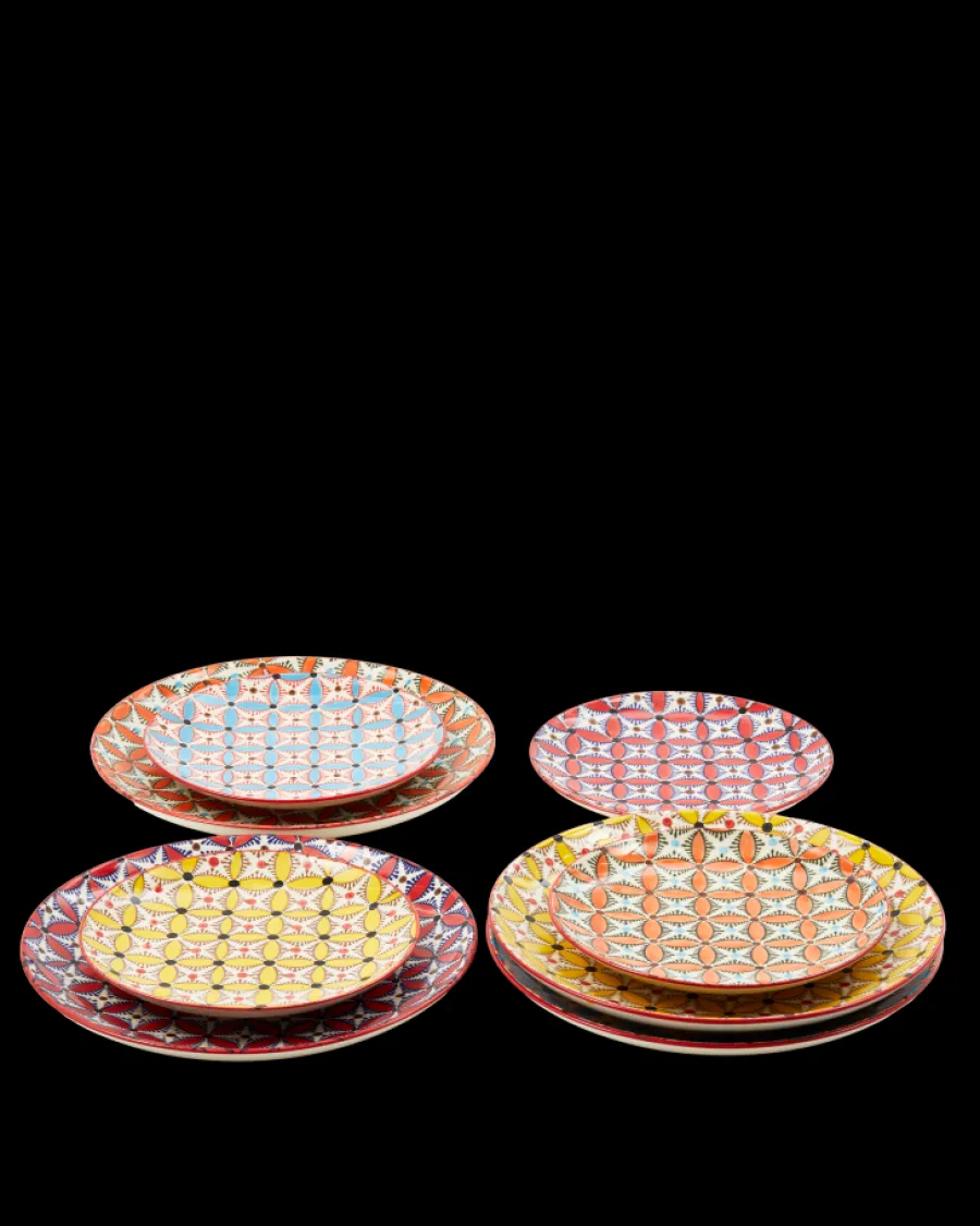 Best Sale Polspotten Hippy Dinner Plates multi-colour