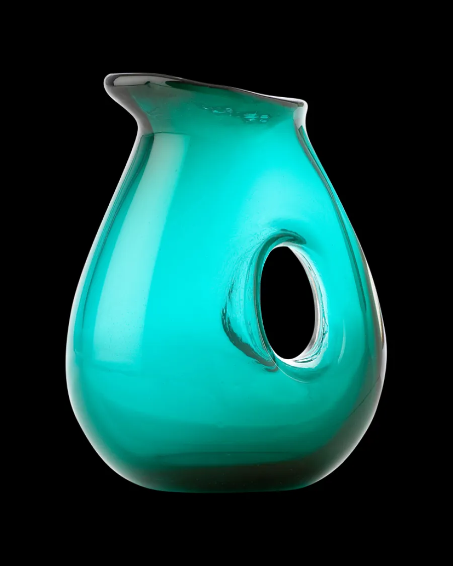 Hot Polspotten Jug With Hole turquoise