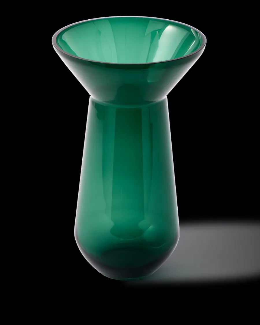 Sale Polspotten Long Neck Vase darkgreen