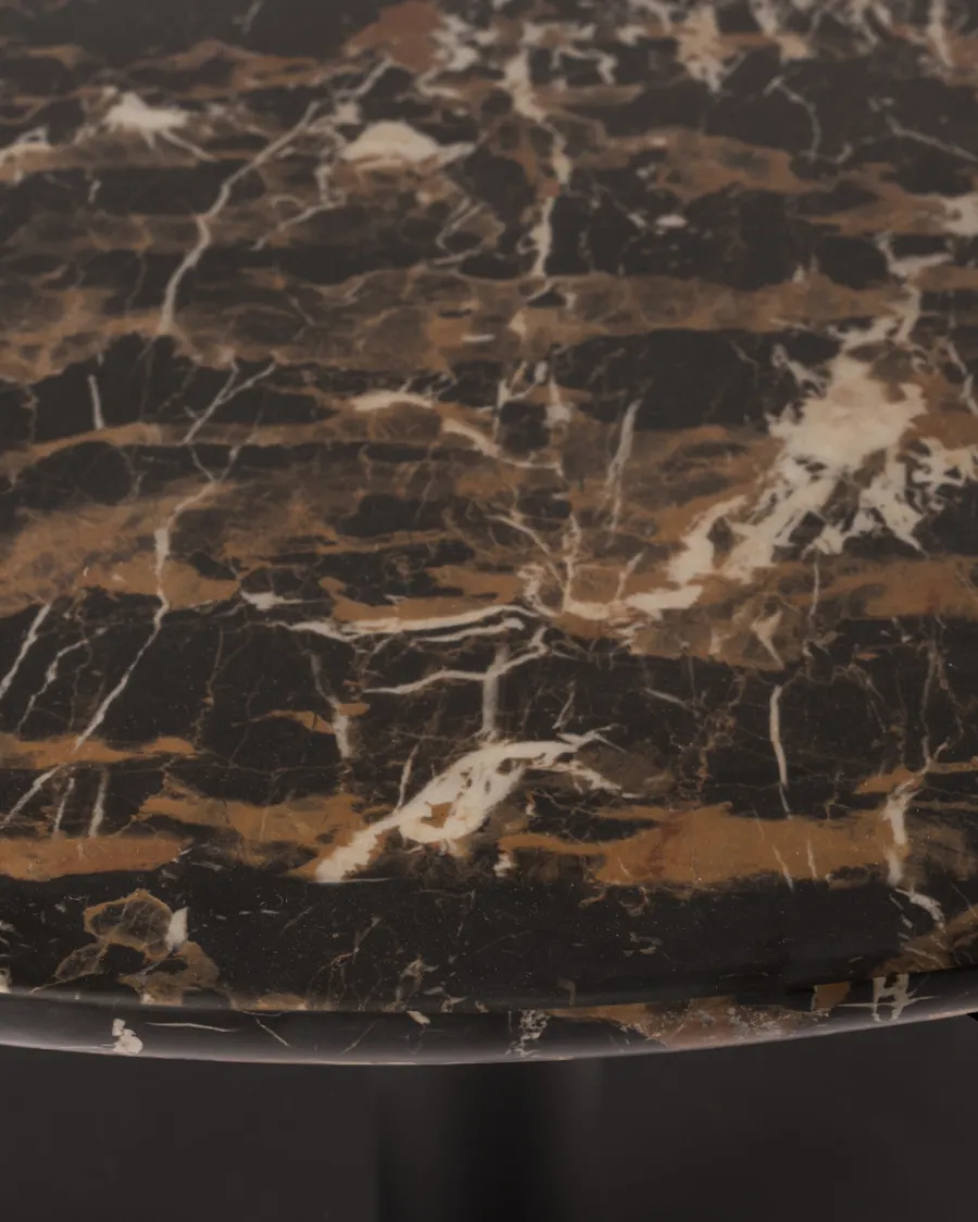 Best Sale Polspotten Marble Look Slab Eettafel darkbrown