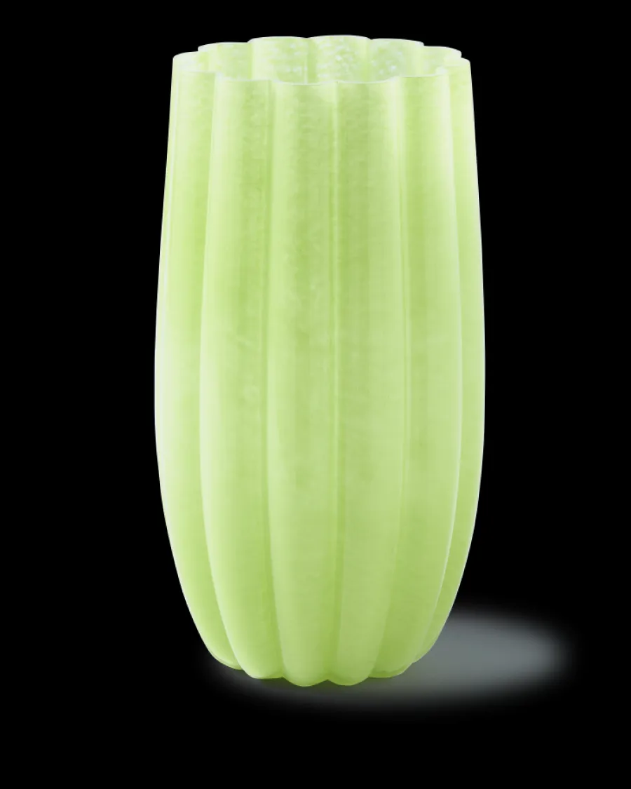 New Polspotten Melon Vase - L olivegreen