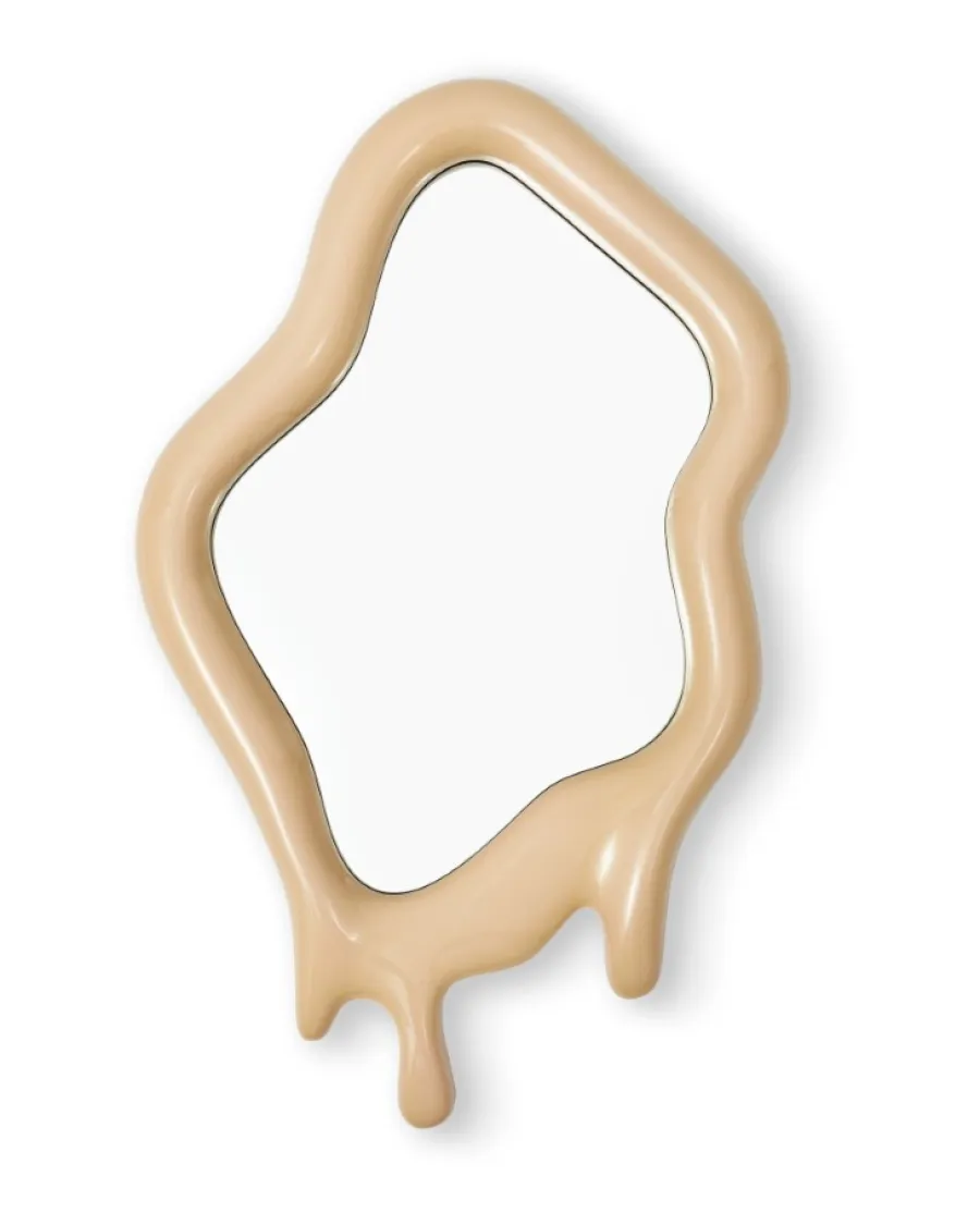 Online Polspotten Melting Mirror - XL beige