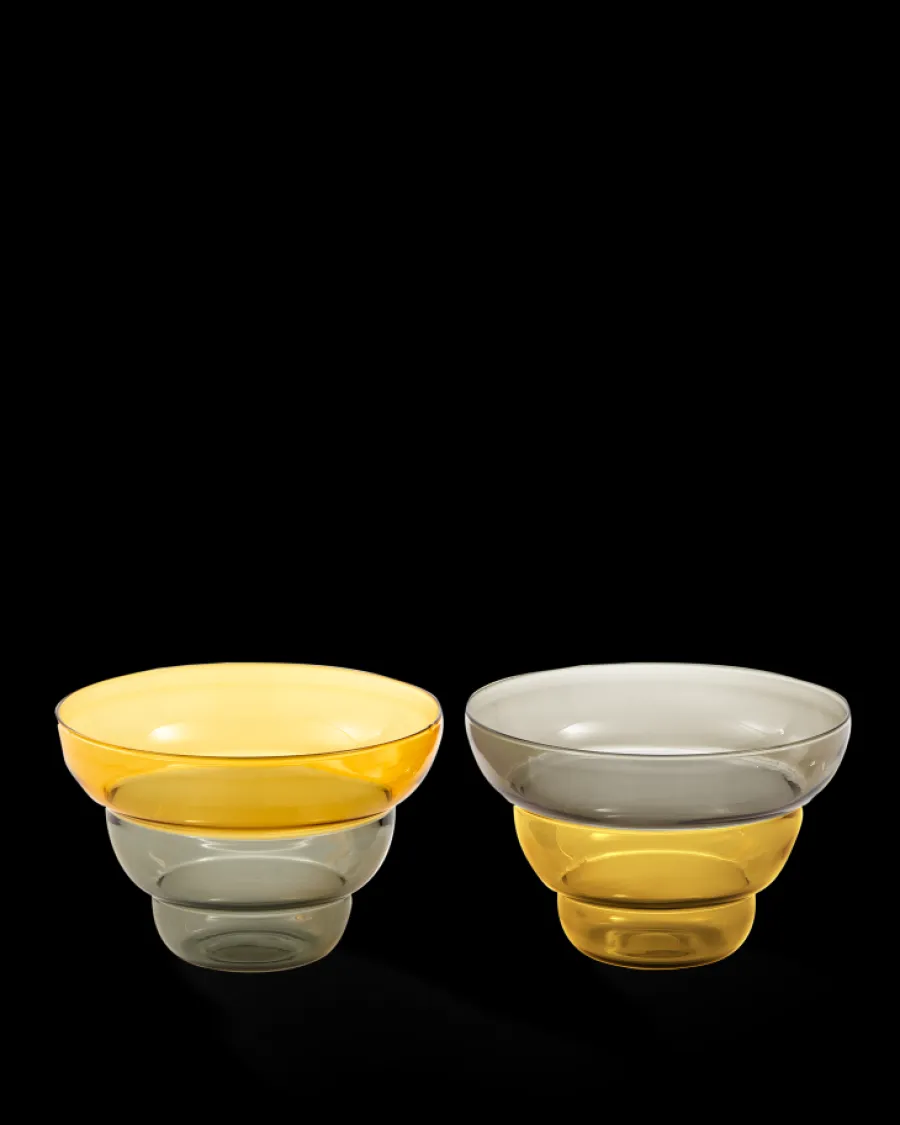 New Polspotten Mizu Kiri Snack Bowls yellow