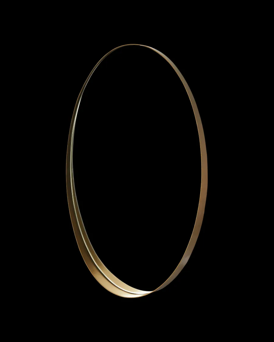 Shop Polspotten Oval Shelf Mirror gold