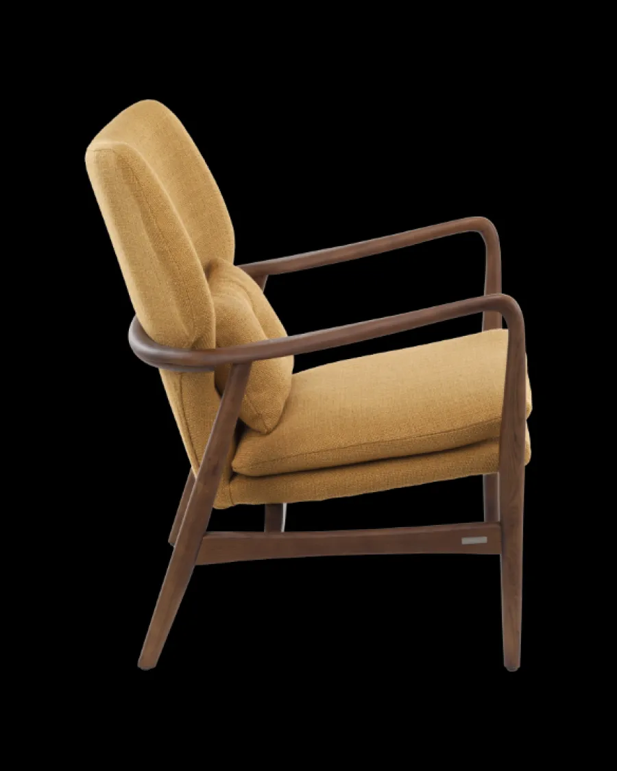 Sale Polspotten Peggy Chair Smooth Fabric ochre