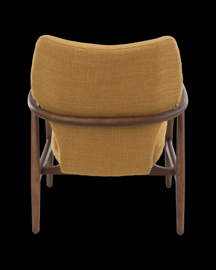 Sale Polspotten Peggy Chair Smooth Fabric ochre