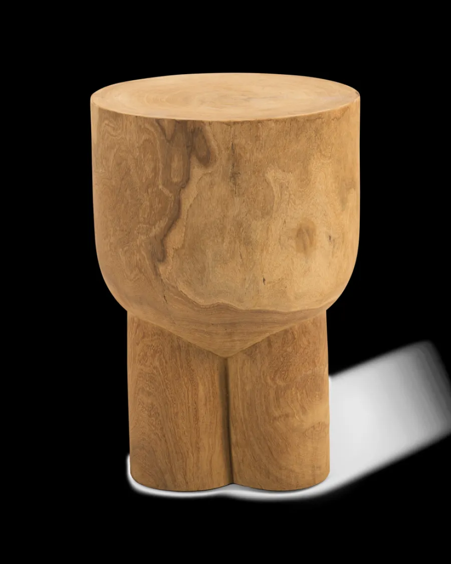 Hot Polspotten Pile Stool cognac