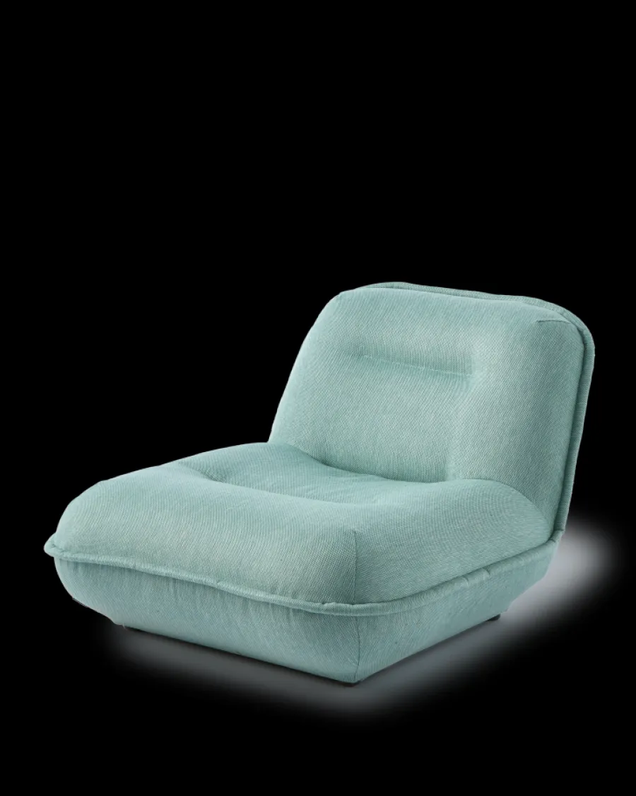 New Polspotten Puff Lounge Chair Berry greengrey