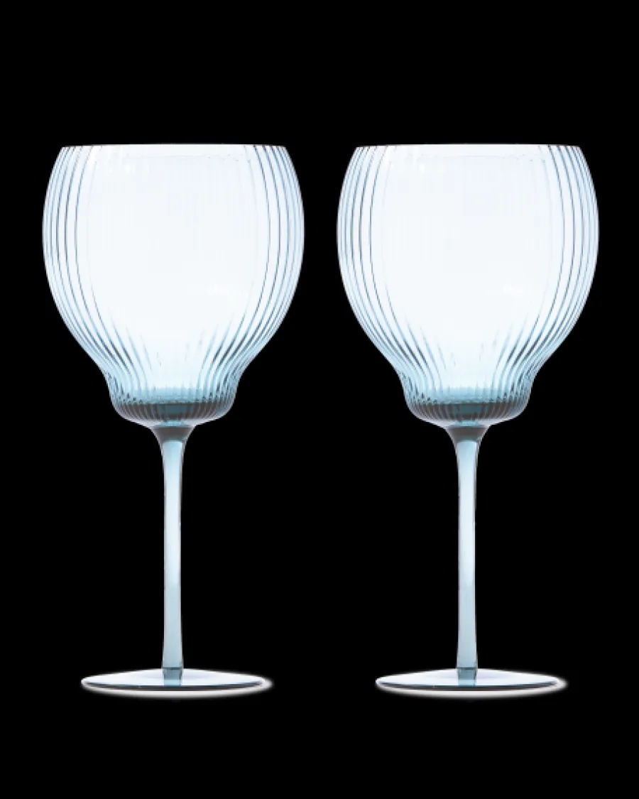 Store Polspotten Pum Wineglasses - L lightblue