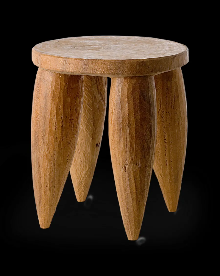 Best Sale Polspotten Senofo Stool cognac