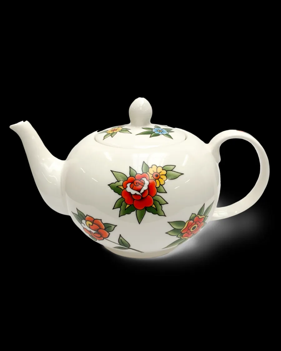 Clearance Polspotten Tattoo Teapot multi-colour