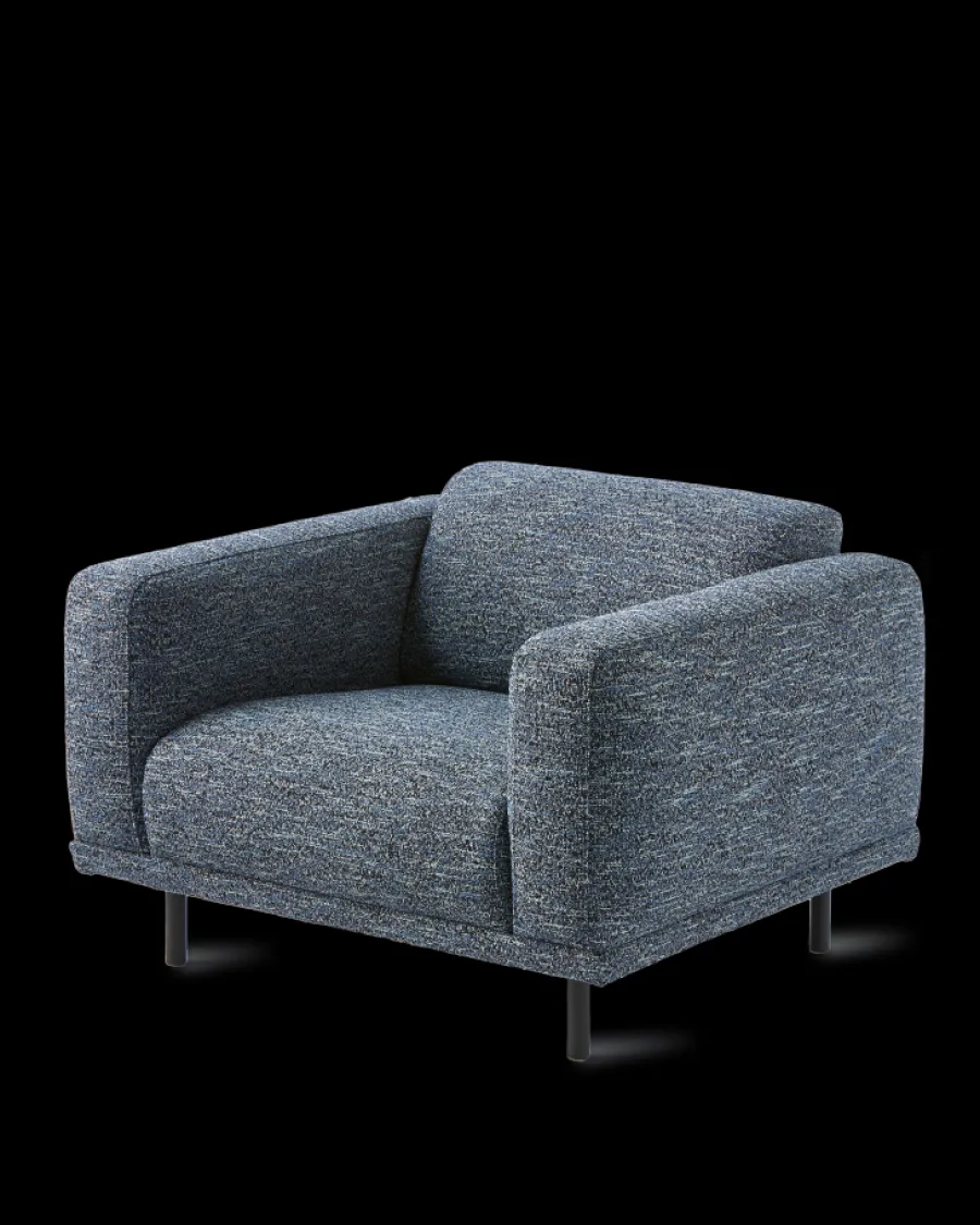 Online Polspotten Teddy Lounge Chair Boho darkblue