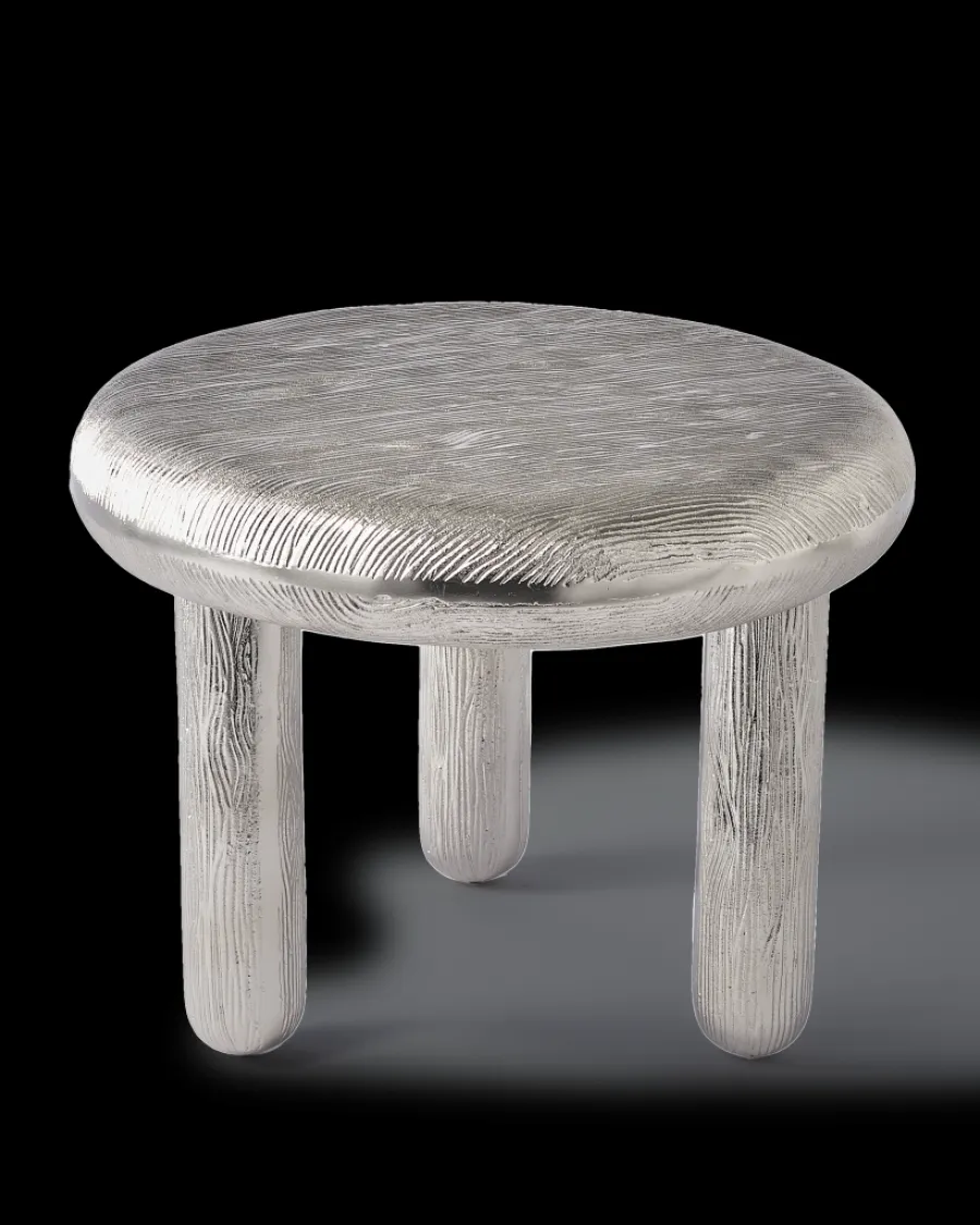 Shop Polspotten Thick Disk Side Table silver