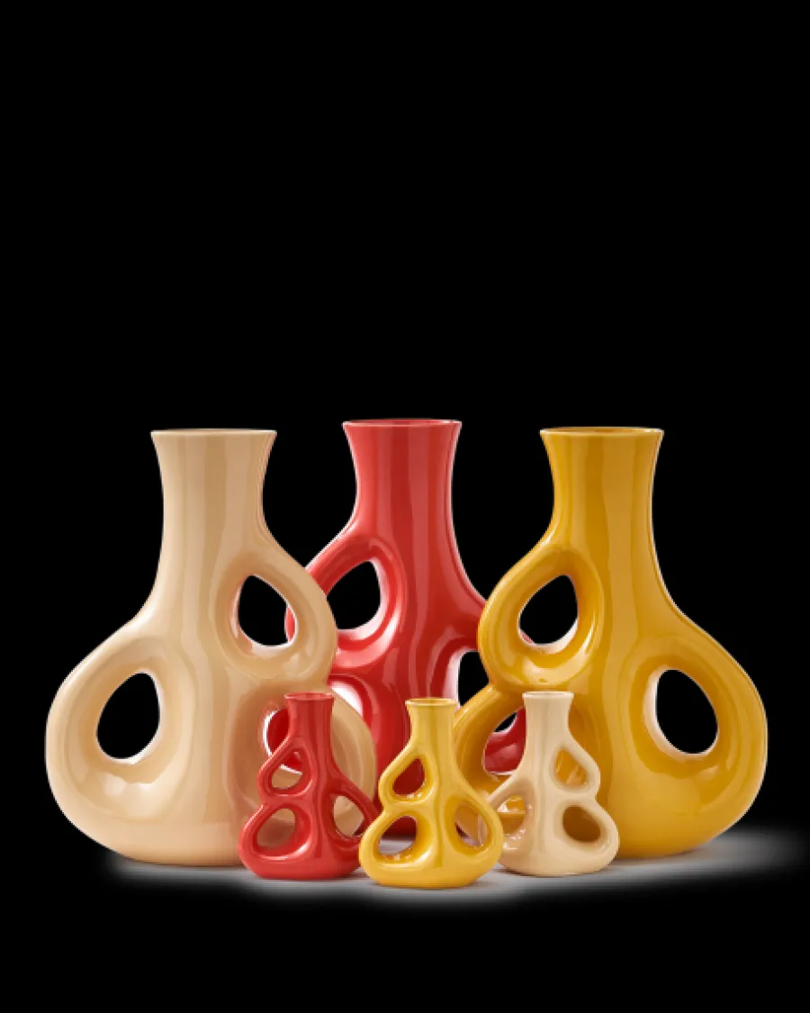 Fashion Polspotten Three Ears Vase - M beige