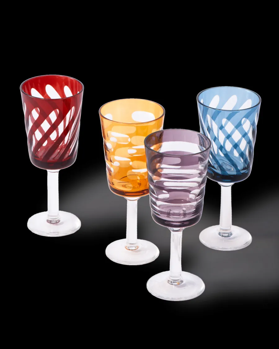 Best Sale Polspotten Tubular Wine Glasses multi-colour