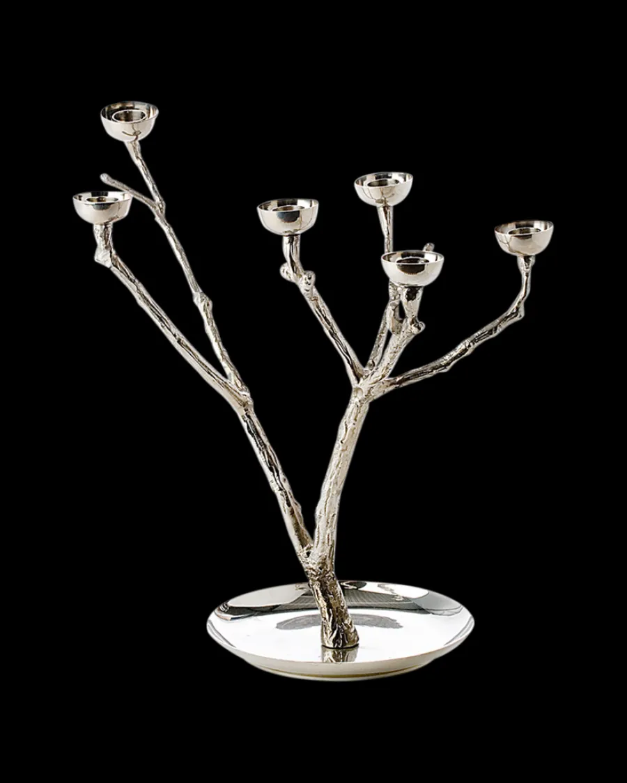 Clearance Polspotten Twiggy Candle Holder - S silver