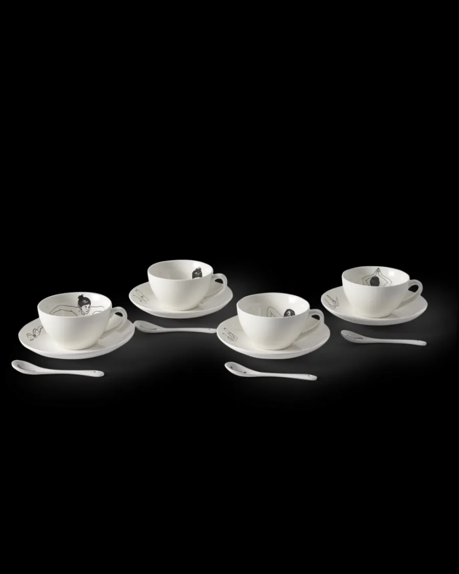 Fashion Polspotten Undressed Teacups white